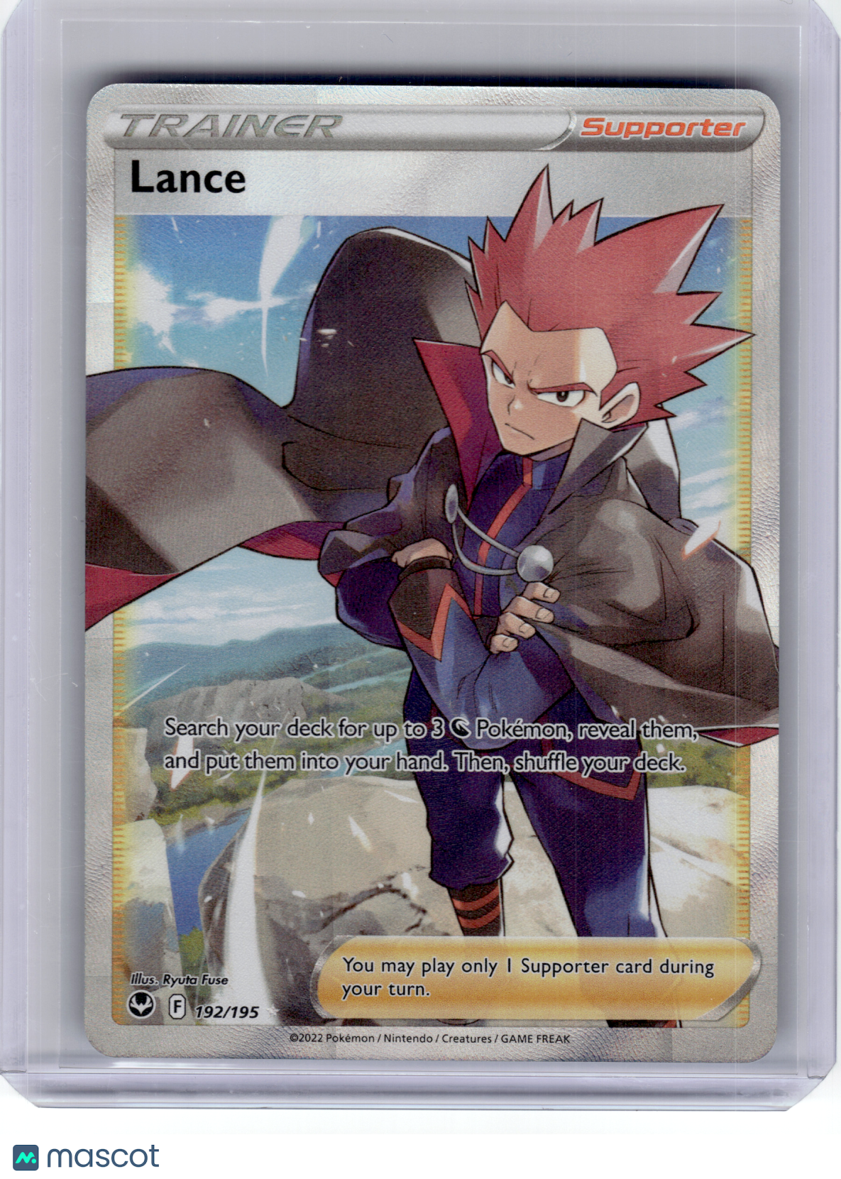 2022 Pokemon—Lance #192 Silver Tempest—Ultra Rare Holo