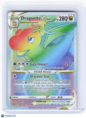 2022 —Dragonite VSTAR #81 Pokemon GO—Secret Rare Holo [Lightly Played]