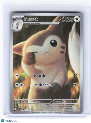 2025 Pokemon—Furret #168 Journey Together—Illustration Rare Holo [LP]