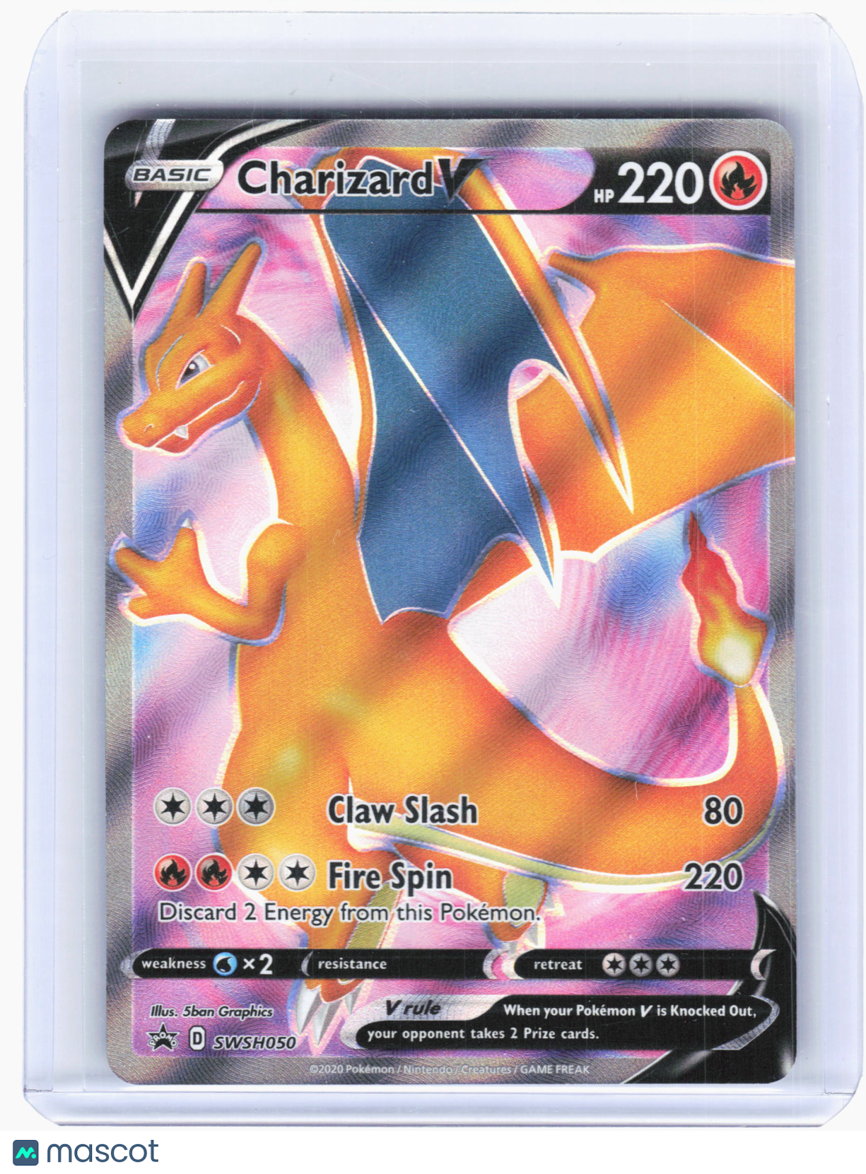 2020 Pokemon—Charizard V #SWSH050 Sword & Shield Promo Cards—Black Star Promo