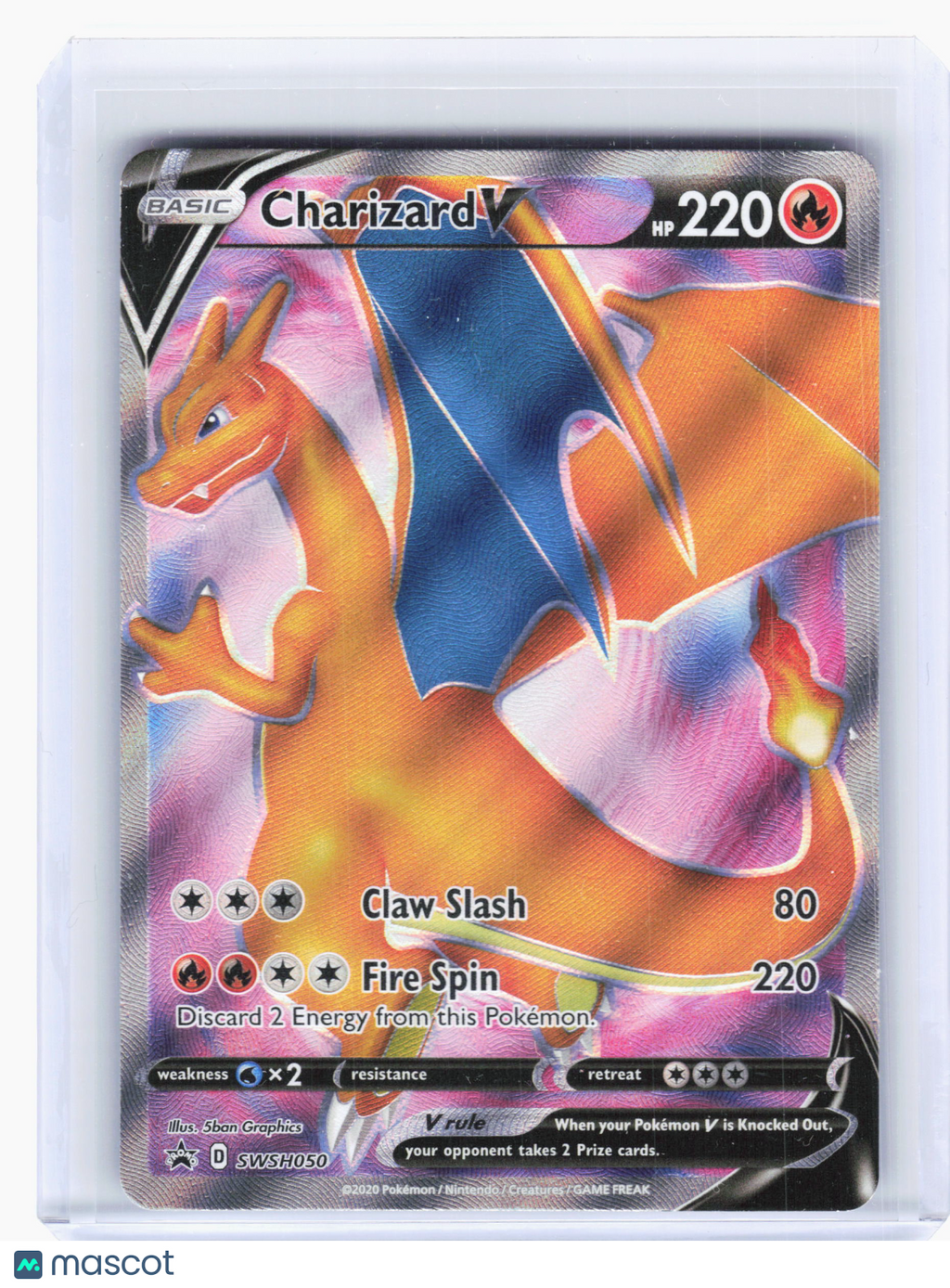 2020 Pokemon—Charizard V #SWSH050 Sword & Shield—Black Star Promo [LP]