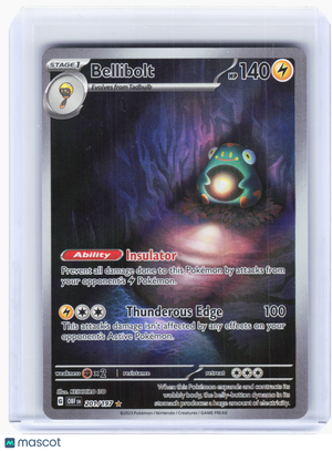 2023 Pokemon—Bellibolt #201 Obsidian Flames—Illustration Rare Holo