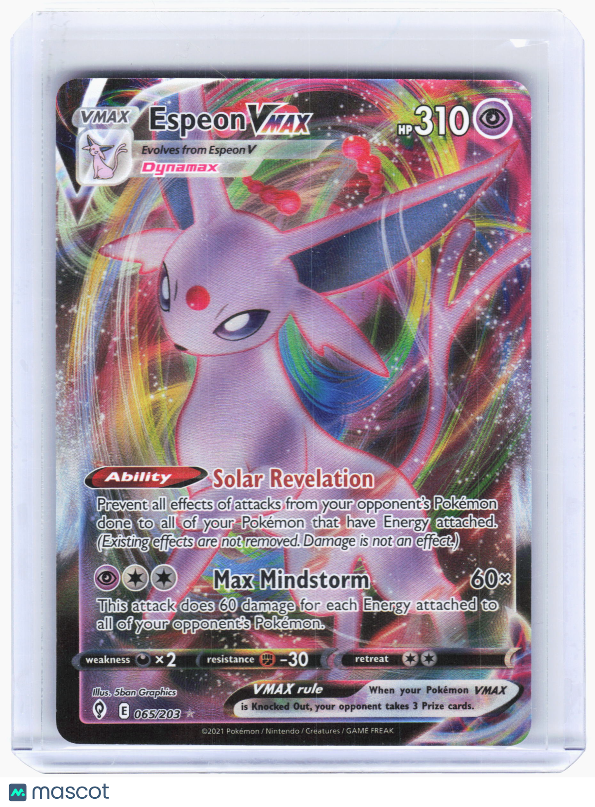 2021 Pokemon—Espeon VMAX #65 Evolving Skies—Ultra Rare Holo – Papa Joey's Collectibles