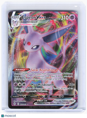 2021 Pokemon—Espeon VMAX #65 Evolving Skies—Ultra Rare Holo