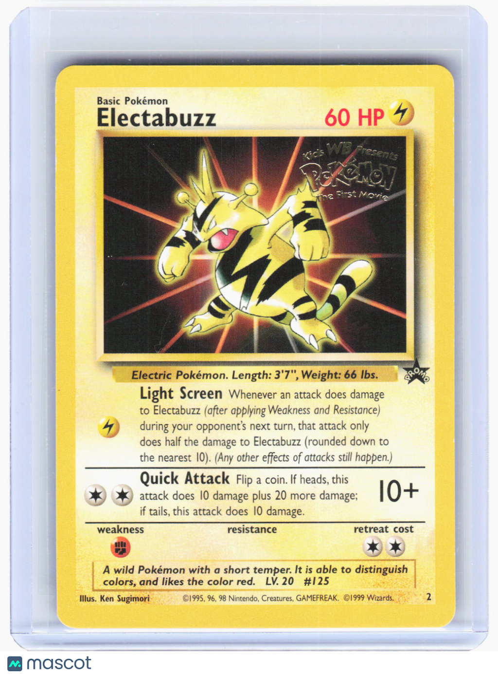 1999 Pokemon—Electabuzz (Movie Promo) #2 WoTC Promo—BSP Non-Foil (LP)