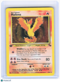 1999 Pokemon—Moltres #12/62 Fossil—Holo Rare Holo (Damaged) 1st Edition