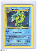 1999 Pokemon—Gyarados #6/102 Base Set (Shadowless)—Holo Rare (Damaged)