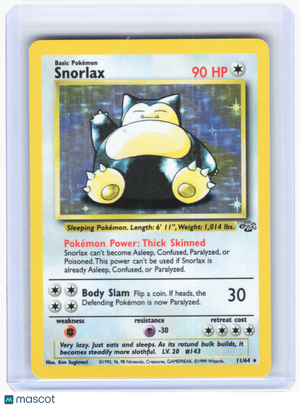 1999 Pokemon—Snorlax #11/64 Jungle—Holo Rare Holo (Lightly Played)