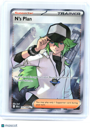 2025 Pokemon—N'S Plan #163/86 Black Bolt—Ultra Rare Holo