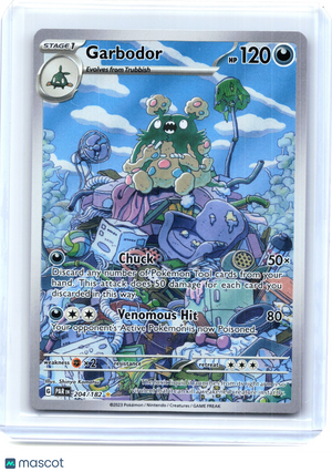 2023 Pokemon—Garbodor #204/182 Paradox Rift—Illustration Rare Holo [LP]