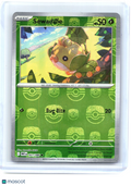 2025 Pokemon—Sewaddle #001/086 White Flare—Common Holo (Master Ball Pattern)