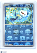 2025 Pokemon—Oshawott #21/86 White Flare—Common Holo (Master Ball Pattern)