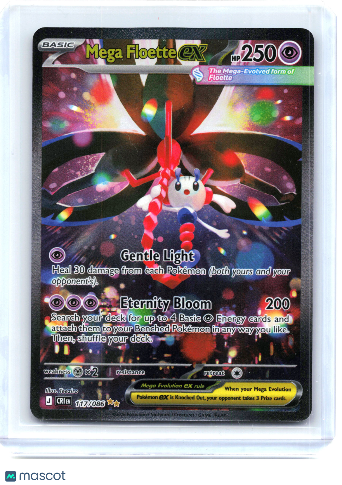 2026 Pokemon—Mega Floette ex 117/086 Chaos Rising—Special Illustration Rare Holo