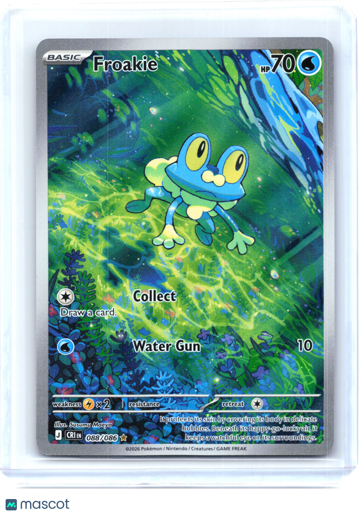 2026 Pokemon—Froakie #088/086 Chaos Rising—Illustration Rare Holo