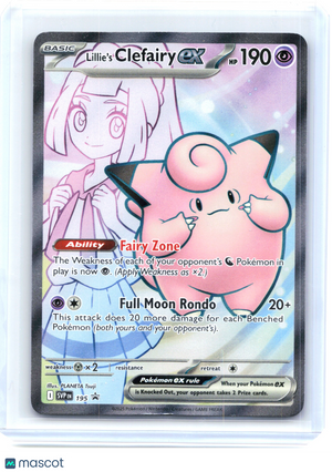 2025 Lillie's Clefairy ex #195 Scarlet & Violet Promo Cards—Black Star Promo[LP]