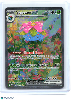 2023 Pokemon—Venusaur ex #198/165 Scarlet & Violet 151—Special Illustration Rare