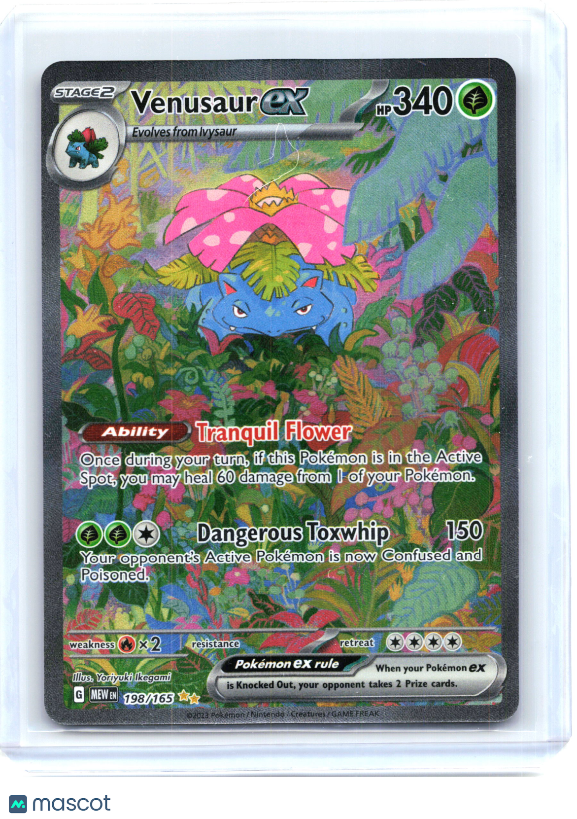2023 Pokemon—Venusaur ex #198/165 Scarlet & Violet 151—Special Illustration Rare