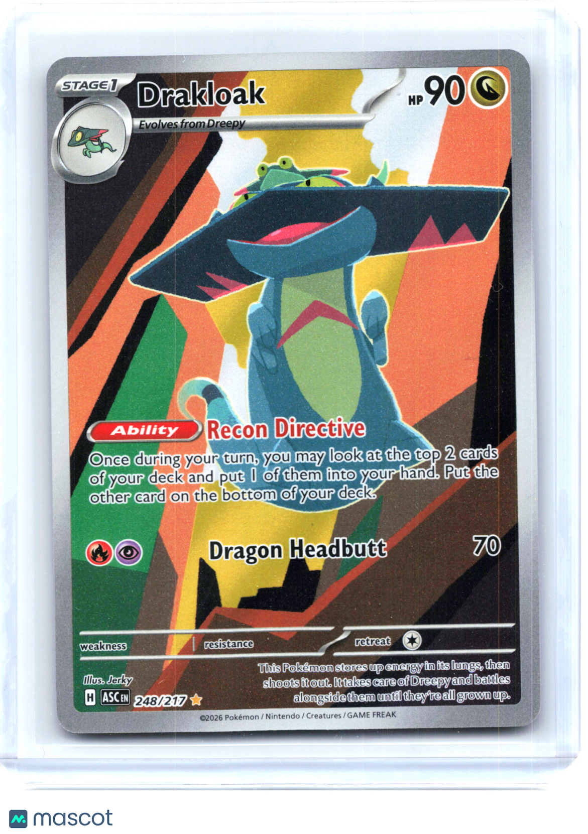 2026 Pokemon—Drakloak #248/217 Ascended Heroes—Illustration Rare Holo