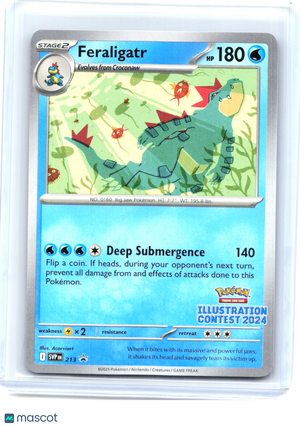 2025 Pokemon—Feraligatr #213 Scarlet & Violet Promo Cards—Black Star Promo Holo