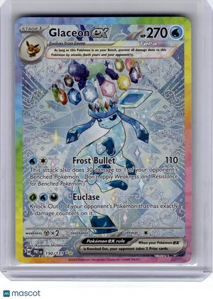 2025 Pokemon—Glaceon EX #150 Prismatic Evolutions—Special Illustration Rare Holo