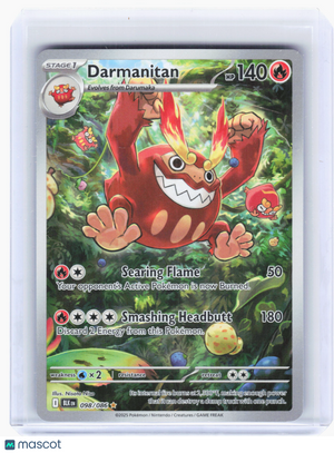 2025 Pokemon—Darmanitan #98 Black Bolt—Illustration Rare Holo [Lightly Played]