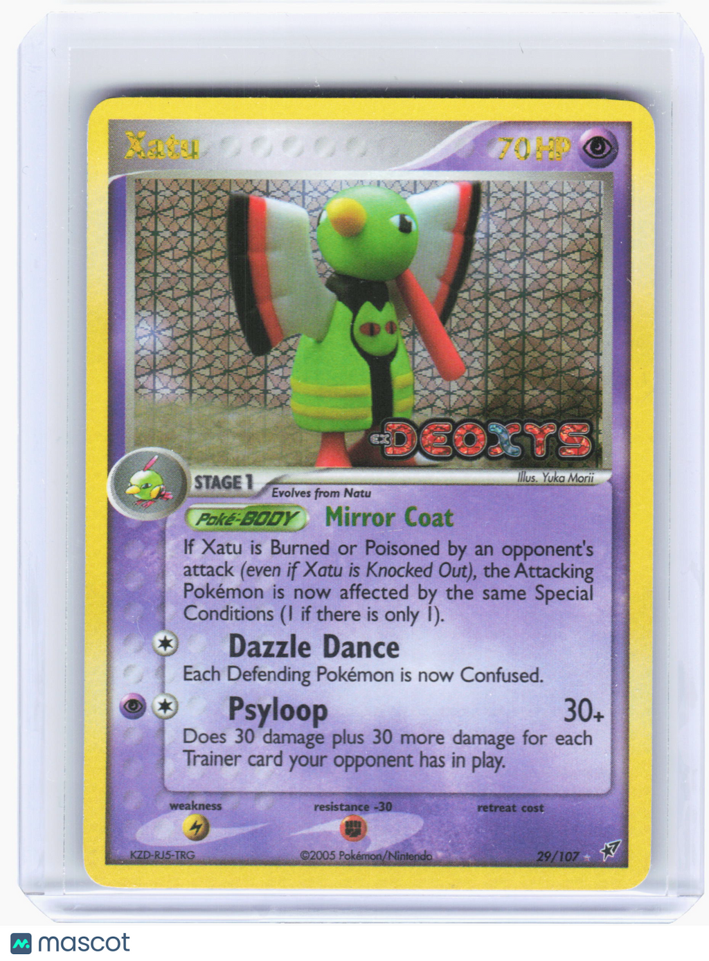 2005 Pokemon—Xatu #29 EX Deoxys—Rare Holo [Lightly Played]