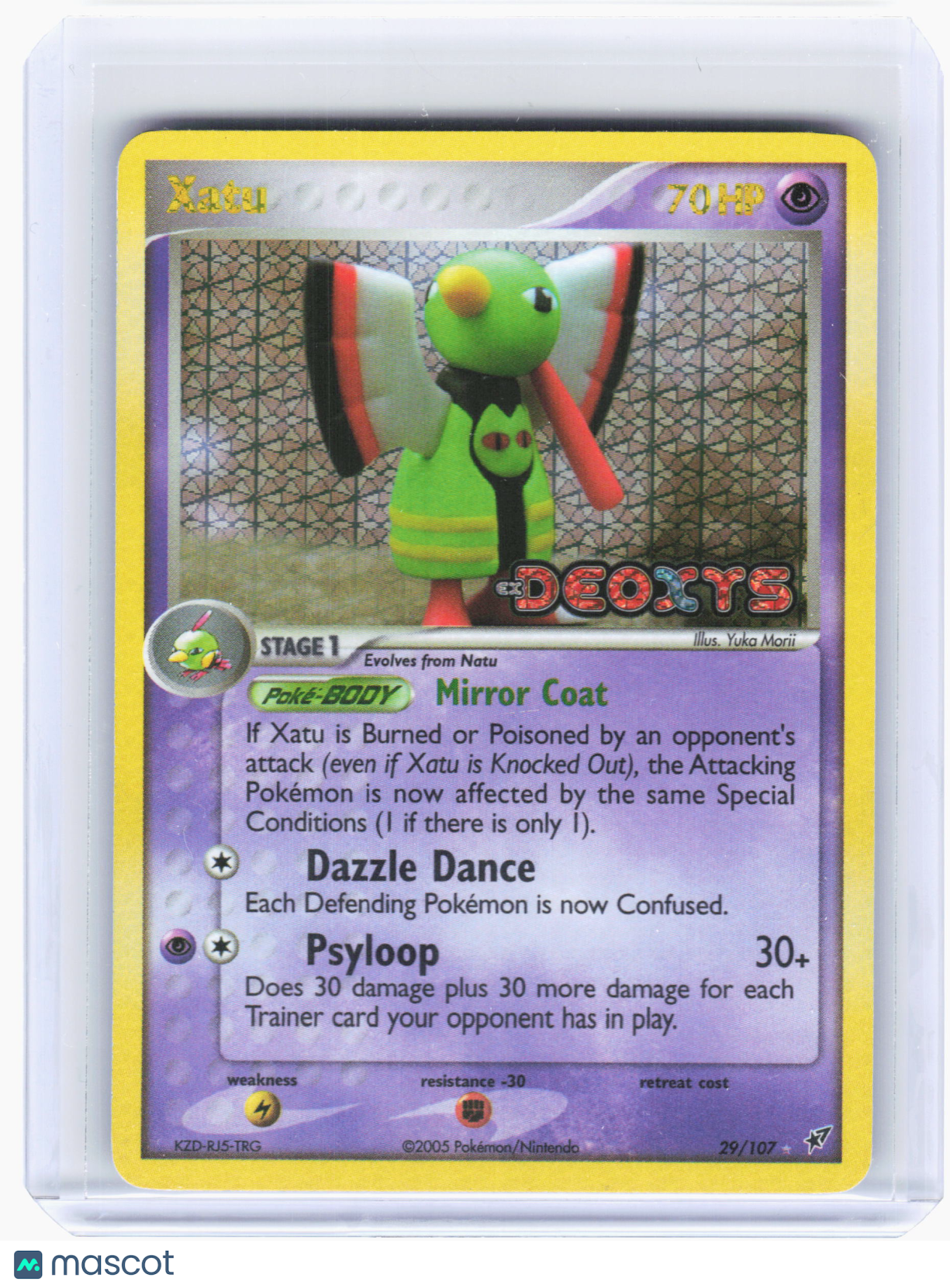 2005 Pokemon—Xatu #29 EX Deoxys—Rare Holo [Lightly Played]
