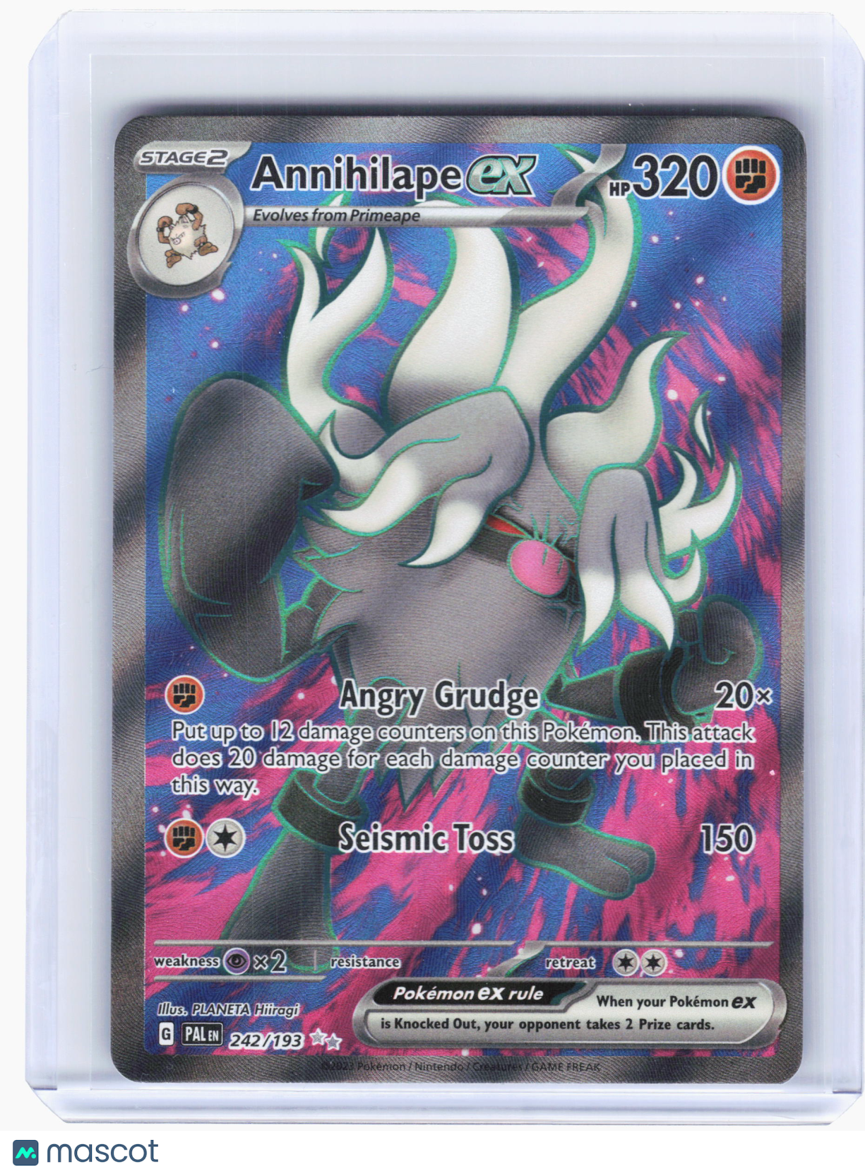 2023 Pokemon—Annihilape ex #242 Paldea Evolved—Ultra Rare Holo