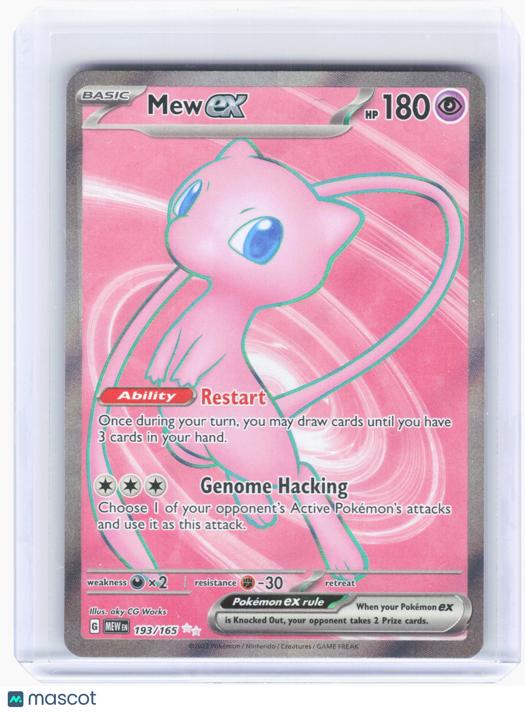 2023 Pokemon—Mew ex #193 Scarlet & Violet 151—Ultra Rare Holo [Lightly Played]