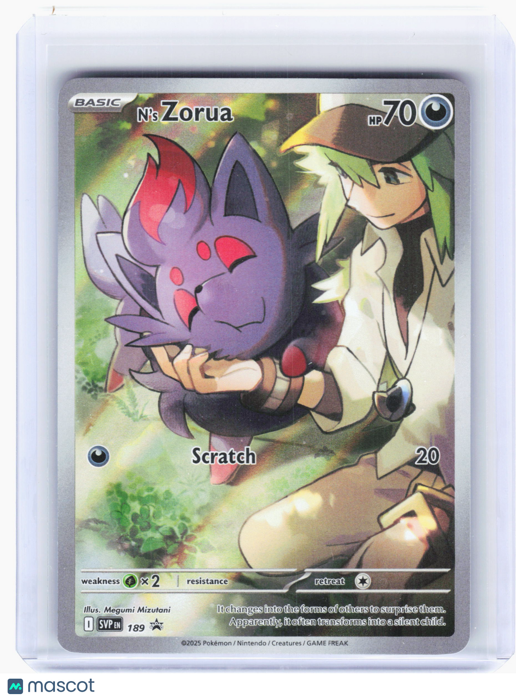 2025 Pokemon—N's Zorua #189 Scarlet & Violet Promo Cards—Black Star Promo [LP]