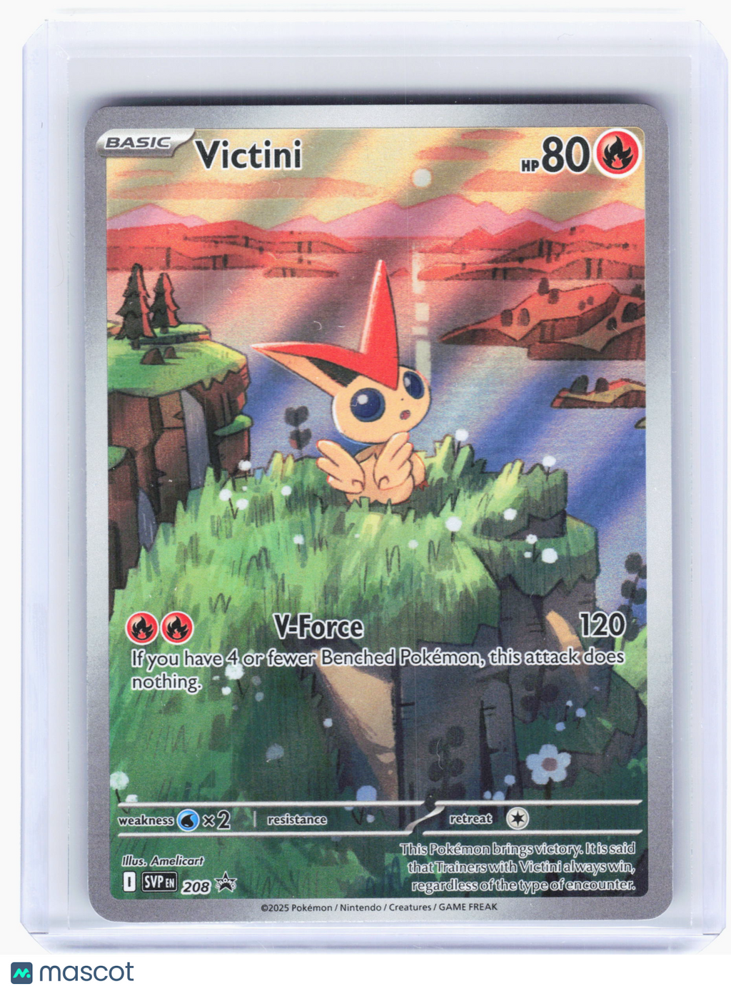 2025 Pokemon—Victini #208 Scarlet & Violet Promo Cards—Black Star Promo [LP]