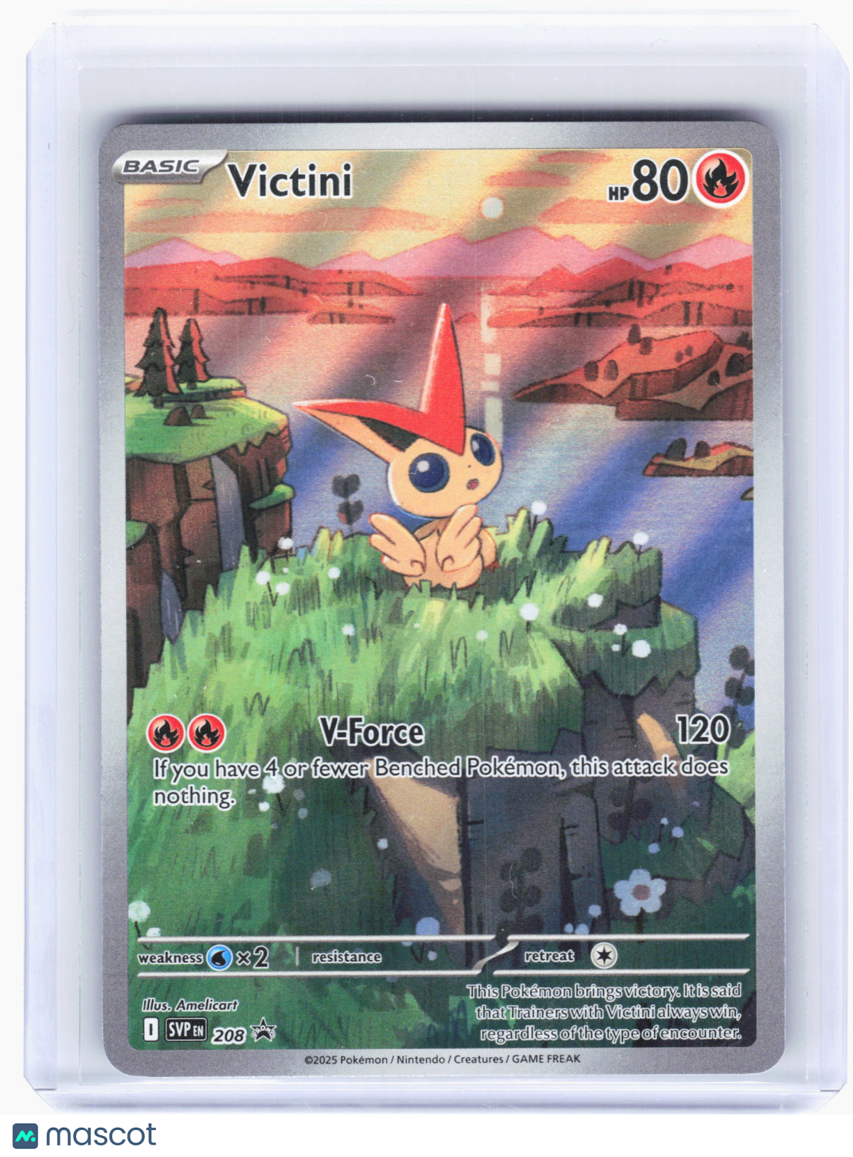 2025 Pokemon—Victini #208 Scarlet & Violet Promo Cards—Black Star Promo [LP]