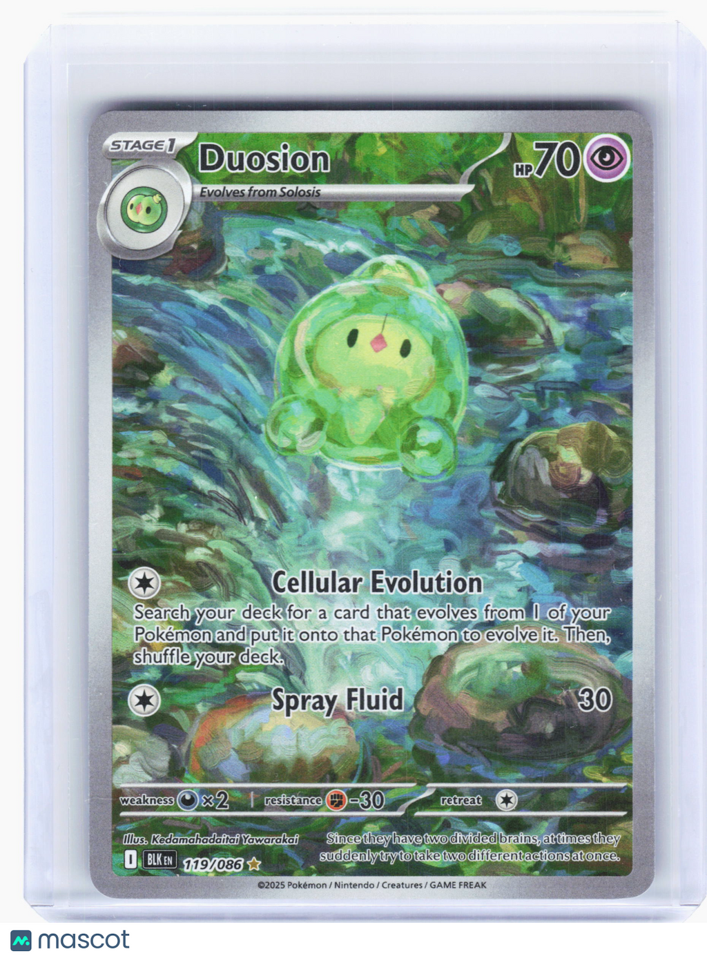 2025 Pokemon—Duosion #119 Black Bolt—Illustration Rare Holo [Lightly Played]