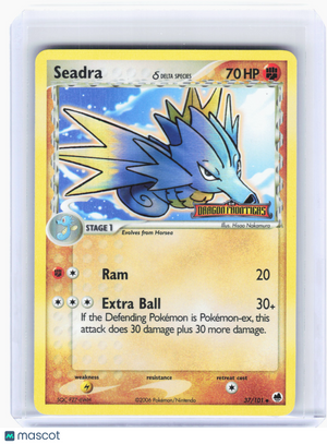2006 Pokemon—Seadra #37 EX Dragon Frontiers—Uncommon Holo [HP] (Stamped)
