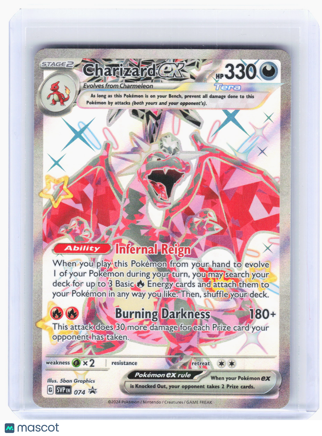 2024 Pokemon—Charizard ex #074 Scarlet & Violet Promos—Black Star Promo Holo