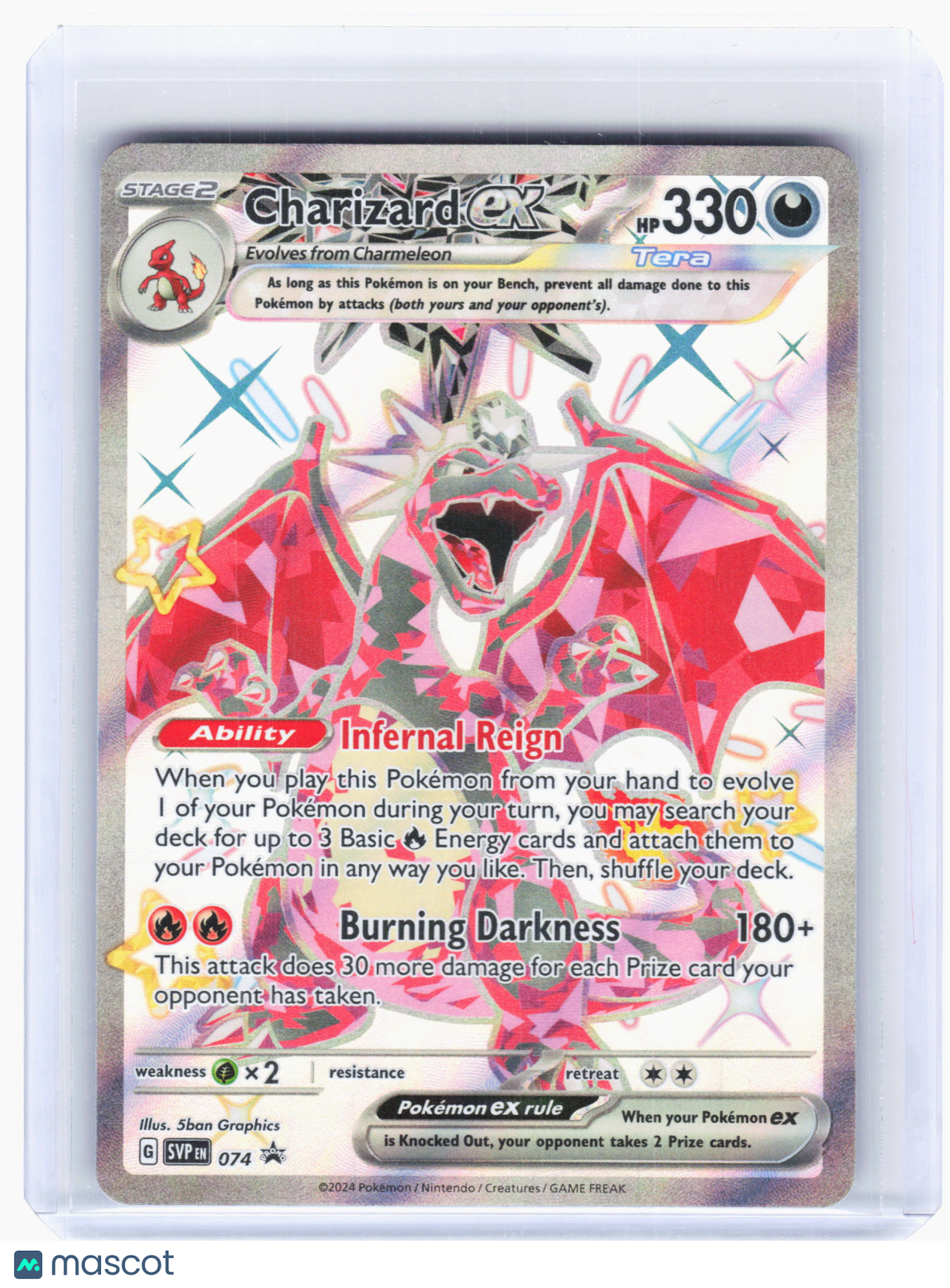 2024 Pokemon—Charizard ex #074 Scarlet & Violet Promos—Black Star Promo Holo