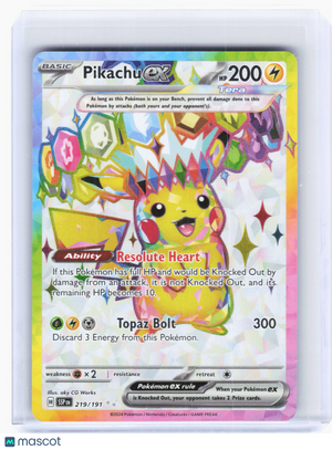 2024 Pokemon—Pikachu ex #219 Surging Sparks—Ultra Rare Holo