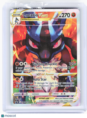 2023 Pokemon—Lucario VSTAR #291 Sword & Shield—Black Star Promo Holo (Sealed)