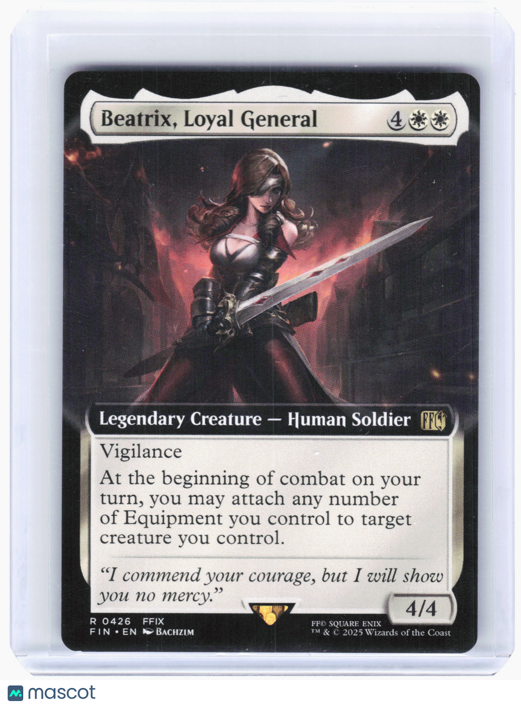 2025 MTG—Beatrix, Loyal General #426 Final Fantasy—Rare Nonfoil (Extended Art)