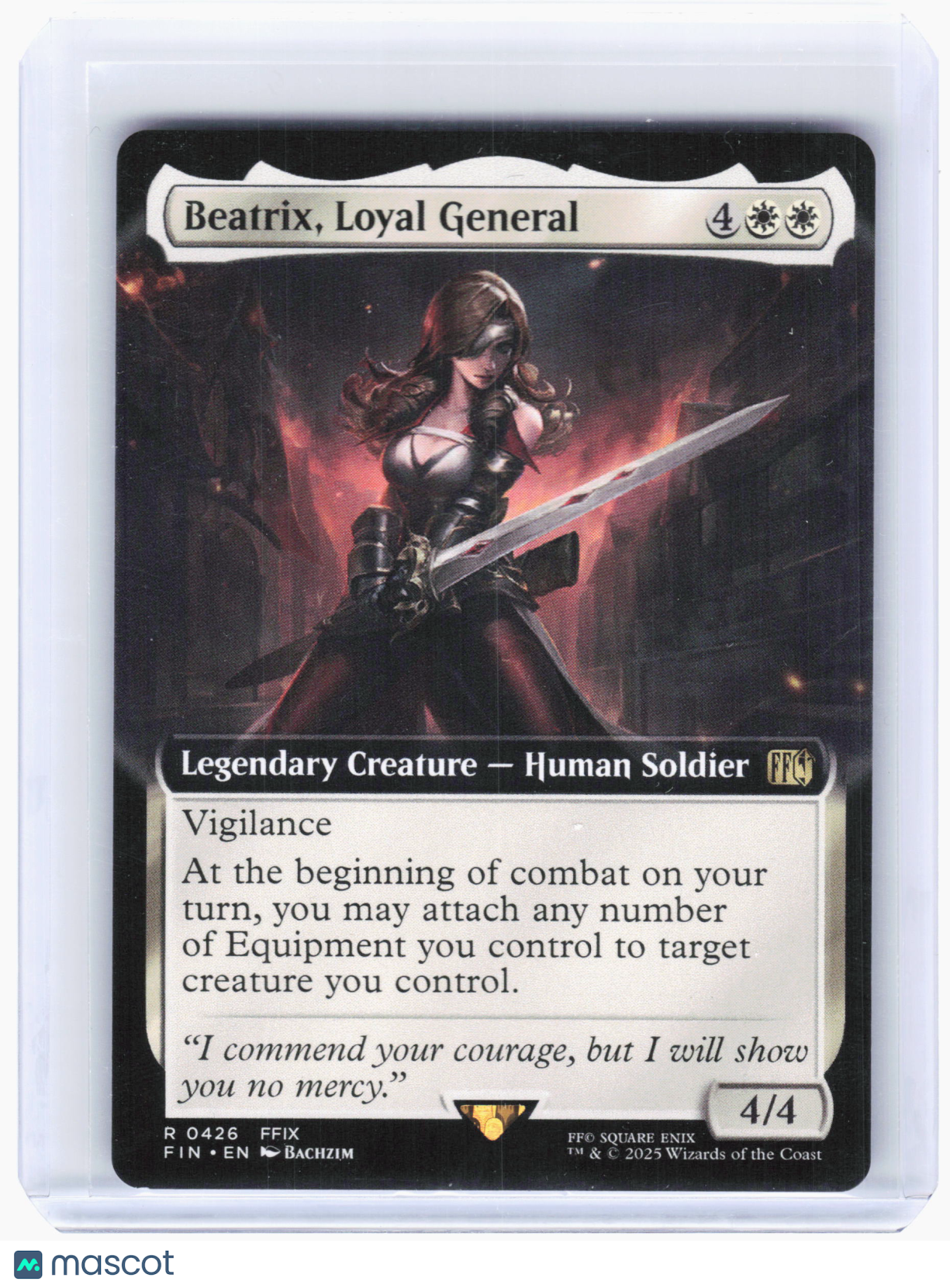 2025 MTG—Beatrix, Loyal General #426 Final Fantasy—Rare Nonfoil (Extended Art)