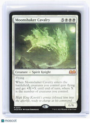 2023 Magic: The Gathering—Moonshaker Cavalry #21 Wilds of Eldraine—Mythic Foil