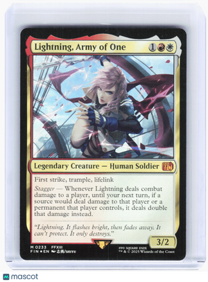 2025 Magic: The Gathering—Lightning, Army of One #233 Final Fanatsy—Mythic Foil