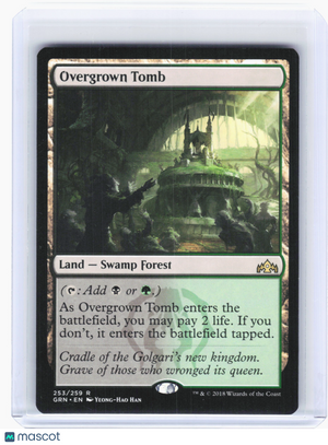 2018 Magic: The Gathering—Overgrown Tomb #253 Guilds of Ravnica—Rare Nonfoil