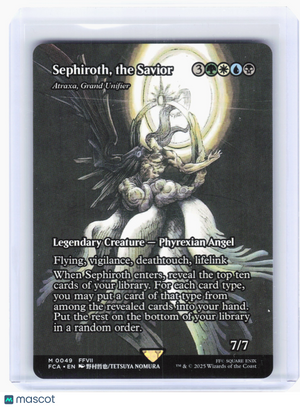 2025 MTG—Sephiroth, the Savior #49 FCA—Mythic Nonfoil (Showcase) [Damaged]