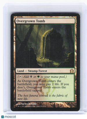 2012 Magic: TG—Overgrown Tomb #243 Return to Ravnica—Rare Nonfoil [Damaged]