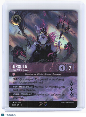 2024 Lorcana —Ursula - Sea Witch Queen #38—Holo Foil (Store Championship) [LP]