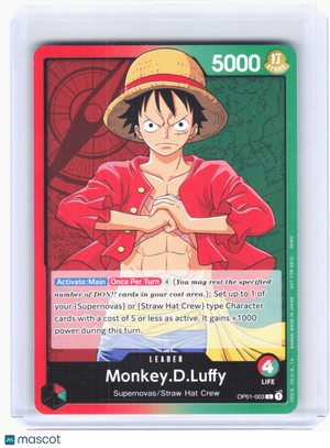 2022 Monkey.D.Luffy #OP01-003 Demo Deck Cards—Leader Non-Foil (Demo Deck)