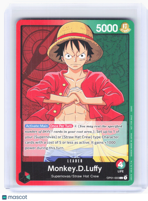 2022 Monkey.D.Luffy #OP01-003 Demo Deck Cards—Leader Non-Holo (Demo Deck)