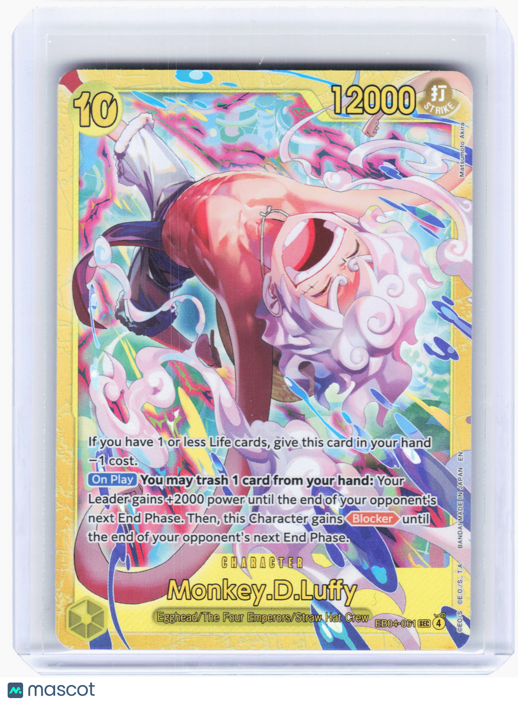 2026 Monkey.D.Luffy #EB04-061 Adventure on Kami's Island—Secret Rare Foil