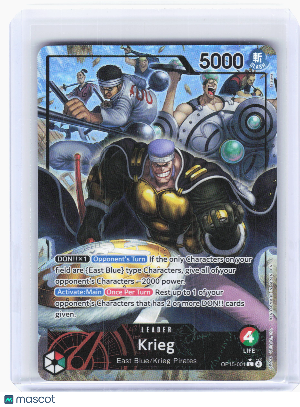 2026 One Piece—Krieg #OP15-001 Adventure on Kami's Island—Leader Foil (Alt Art)